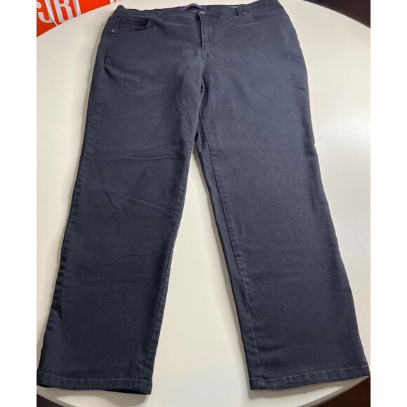 Gloria Vanderbit Charcoal Jeans Size 16W - Picture 1 of 11